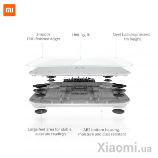 Весы Xiaomi Smart Scale + Фитнес браслет Mi Band 2 Black