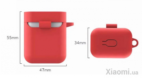 Чехол силиконовый для наушников Xiaomi Mi AirDots Pro (Air True) Red