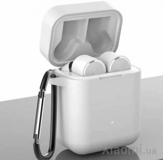 Чехол силиконовый для наушников Xiaomi Mi AirDots Pro (Air True) White