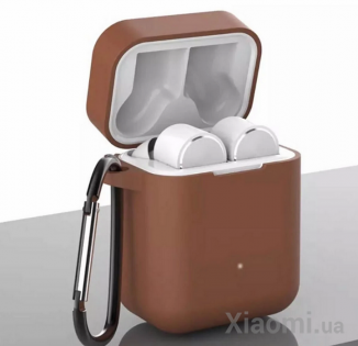Чехол силиконовый для наушников Xiaomi Mi AirDots Pro (Air True) Brown
