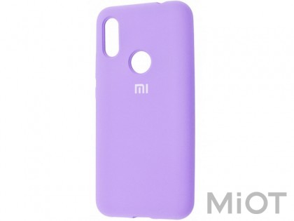 Чохол бампер Silicone Cover Full Protective Xiaomi Redmi Note 7 Light Purple