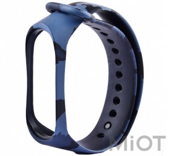 Ремінець Silicone Khaki для Mi Band 3/4 Grey