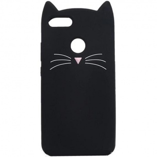 Силиконовая накладка 3D Cat для Xiaomi Mi 5X / Mi A1 Черный (106828)