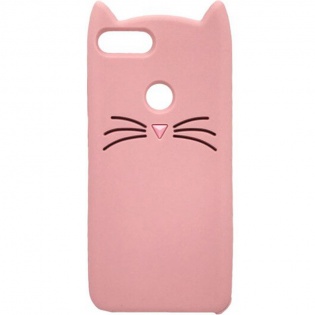 Силіконова накладка 3D Cat для Xiaomi Mi 5X / Mi A1 Рожевий (106827)