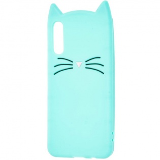 Силиконовая накладка 3D Cat для Xiaomi Mi 9 SE Бирюзовый (106830)