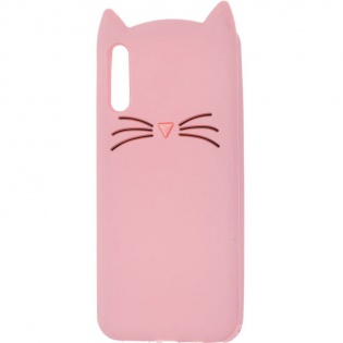 Силіконова накладка 3D Cat для Xiaomi Mi 9 SE Рожевий (106832)