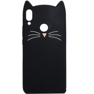 Силіконова накладка 3D Cat для Xiaomi Redmi 7 Чорний (106849)