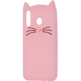 Силиконовая накладка 3D Cat для Xiaomi Redmi Note 5 Pro / Note 5 (DC) Розовый (106854)
