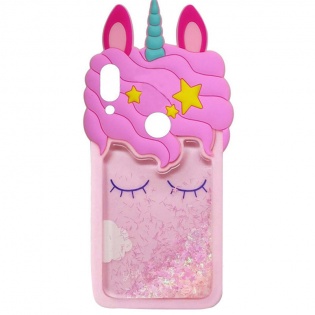 Силіконовий чохол Unicorn 3D для Xiaomi Redmi Note 7 / Note 7 Pro / Note 7s Рожевий (107940)