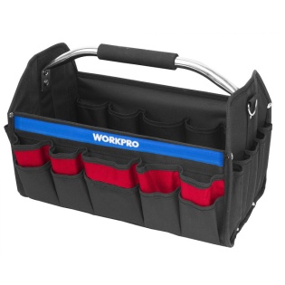 Складная сумка для инструментов Workpro WP281011, размер 400 мм (Черный)