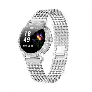 Смарт годинник Linwear LW20 Pro Metal з вимірюванням тиску та пульсу (Сріблястий)
