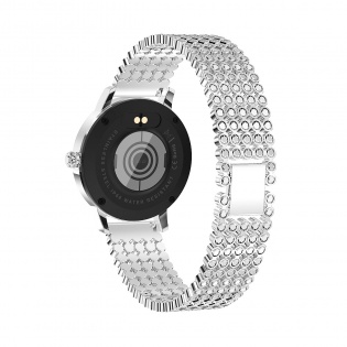 Смарт годинник Linwear LW20 Pro Metal з вимірюванням тиску та пульсу (Сріблястий)