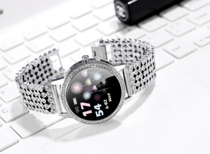 Смарт годинник Linwear LW20 Pro Metal з вимірюванням тиску та пульсу (Сріблястий)