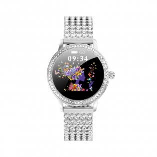 Смарт часы Linwear LW20 Pro Metal с измерением давления и пульса (Серебристый)