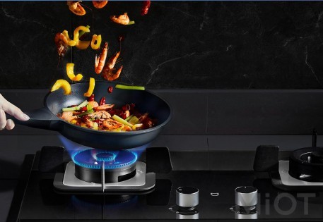 Розумна кухонна витяжка + розумна газова плита Xiaomi Mi Home (Mijia) Black
