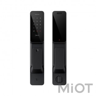 Розумний дверний замок Xiaomi Mi Home (Mijia) Smart Door Lock Push-Pull Black
