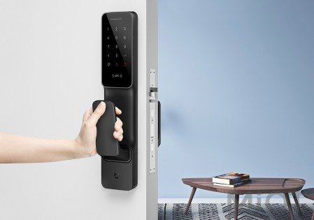 Розумний дверний замок Xiaomi Mi Home (Mijia) Smart Door Lock Push-Pull Black
