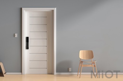 Розумний дверний замок Xiaomi Mi Home (Mijia) Smart Door Lock Push-Pull Black