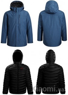 Умный пуховик с тремя зонами обогрева Xiaomi Cotton Smith Dark Blue XL