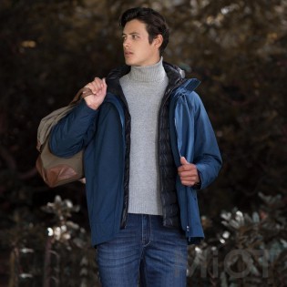 Розумний пуховик з трьома зонами обігріву Xiaomi Cotton Smith Dark Blue 2XL