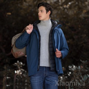 Умный пуховик с тремя зонами обогрева Xiaomi Cotton Smith Dark Blue 2XL