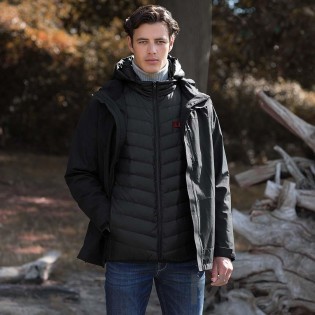 Розумний пуховик з трьома зонами обігріву Xiaomi Cotton Smith Black XL
