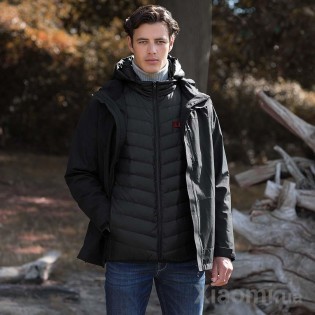 Умный пуховик с тремя зонами обогрева Xiaomi Cotton Smith Black 2XL
