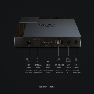 Smart TV Box X96 Mate 4/64Gb (Чорний)