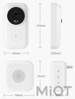 Дверний відеодзвінок Smart Video Doorbell (FJ02MLWJ / FJ03MLNJ)