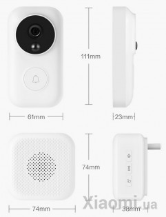 Дверной видеозвонок Smart video doorbell