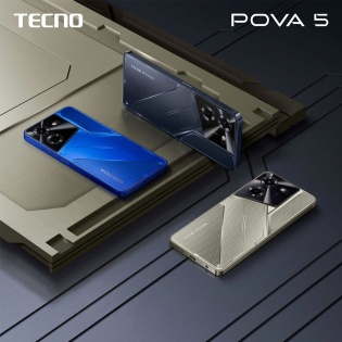 Смартфон Tecno Pova-5 (LH7n) 8/256GB Dual Sim Amber Gold (4894947000461)