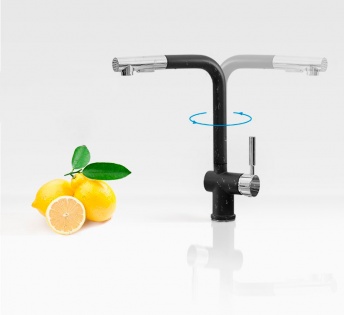Смеситель кухонный Xiaomi MENSANJOR поворотный с выдвижным изливом (K73DCR-4BK2834)