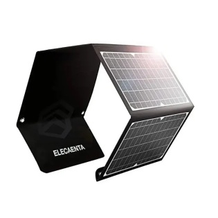Сонячна панель Solar board LSFC-30 30W з 3 USB-портами (Чорний)