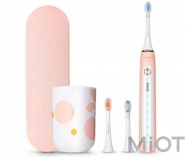 Розумна зубна електрощітки Xiaomi SOOCAS X5 Electric Toothbrush Pink Подарунковий набір!