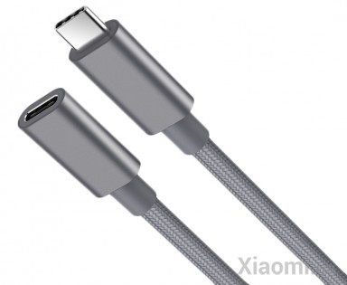 Кабель Xiaomi Star Card Type-C Extension Cable 20cm Deep Space Gray