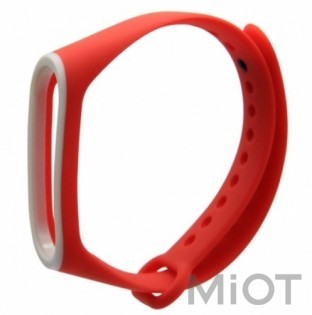 Ремінець для Xiaomi Mi Band 3/4 Orange/White