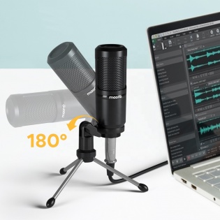 Студійний конденсаторний мікрофон Maono AU-PM360TR (Чорний)