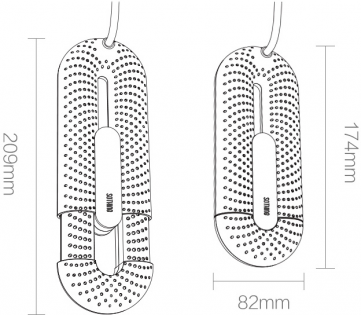 Сушилка для обуви с таймером Xiaomi Sothing Stretchable Shoe Dryer (DSHJ-S-2111) White