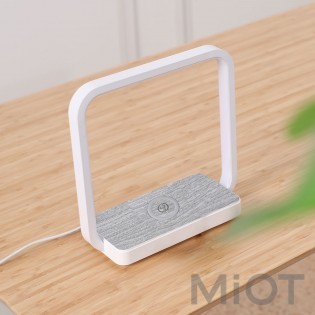 Настільна лампа з бездротовою зарядкою Xiaomi Huaqu Silver