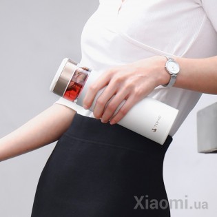 Термос с чайной кружкой Xiaomi TOMIC 370ml White