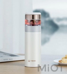 Термос з чайною чашкою Xiaomi TOMIC 370ml White