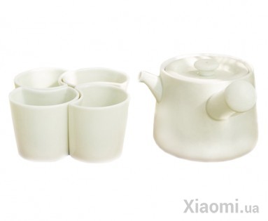 Чайный сервиз Xiaomi Fine Mading White Заварник+4 чашки+поднос