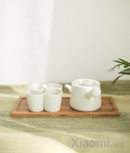 Чайный сервиз Xiaomi Fine Mading White Заварник+4 чашки+поднос