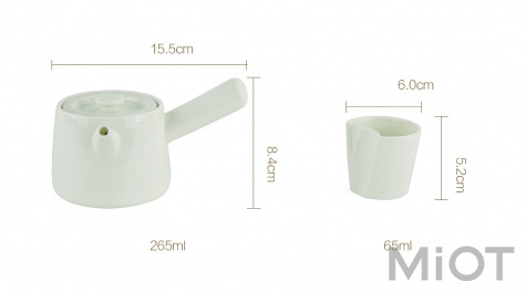Чайний сервіз Xiaomi Fine Mading White ZZ-SYCJ001 (Заварник+4 чашки+підніс)