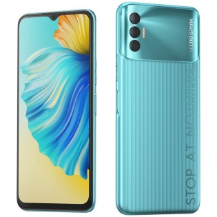Смартфон Tecno Spark 8p (KG7n) 4/64GB Dual Sim Turquoise Cyan (4895180774829)