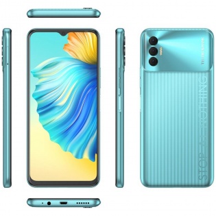 Смартфон Tecno Spark 8p (KG7n) 4/64GB Dual Sim Turquoise Cyan (4895180774829)
