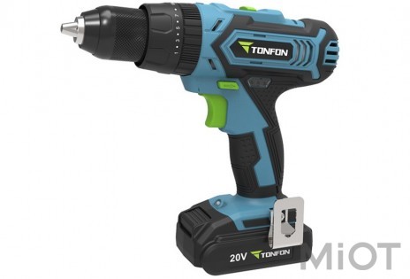 Шуруповерт TONFON Cordless 20V 2000mAh Impact Gun Drill (набір свердел та біт) 2018002