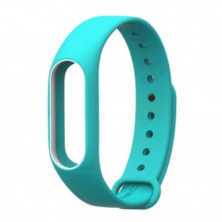 Ремешок для браслета Xiaomi Mi Band 2 Turquoise/White