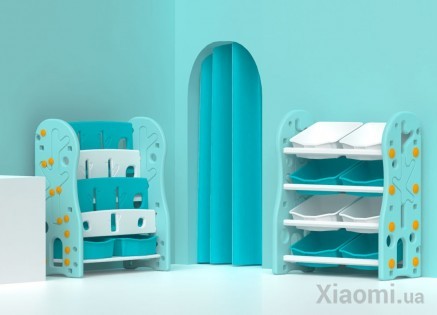 Стеллаж для хранения игрушек Xiaomi BEVA Blue 8 boxes
