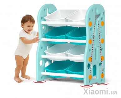 Стеллаж для хранения игрушек Xiaomi BEVA Blue 8 boxes